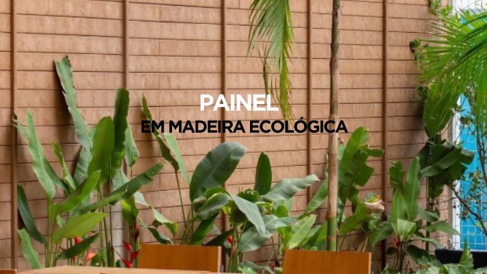 Painel em Madeira Plástica